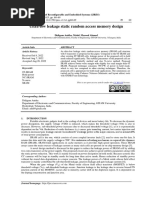 Ultra-Low Leakage Static Random Access Memory Design