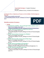 Web - Development HTML Css Roadmap