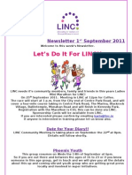 Newsletter 1st September 2011