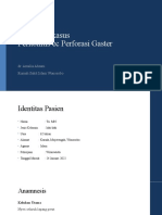 Presentasi Kasus Peritonitis Ec Perforasi Gaster: Dr. Amalia Ahsani Rumah Sakit Islam Wonosobo