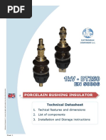 Porcelain Bushing Insulator: Technical Datasheet