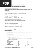 Stoichiometry and Mole Concept