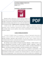 Praticas Comunicativas Sobre Trabalho Decente e Crescimento Economico - Ods 8 - 3º Ano Eja