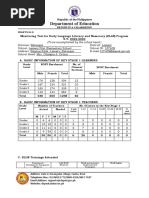 Monitoring Tool ELLN Form A