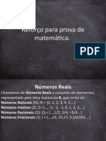 Reforço para Prova de Matemática