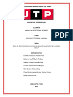 Universidad Tecnológica Del Perú: Derecho Procesal Laboral