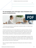 10 Estratégias para Divulgar Seus Imóveis Com Pouco Investimento