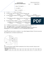 Rapoarte Şi Proporţii Clasa A VI-a: Numele Şi Prenumele Elevului Data