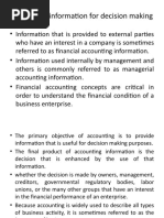 Accounting Information For Decesion Making