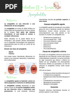 Pediatría II - Amigdalitis