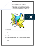 Municipios de Cochabamba Por Provincias