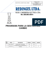 Programa para La Gestión Del Cambio