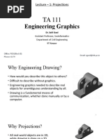 Engineering Graphics: Lecture - 1: Projections