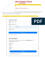 Student Panel-Online Mode (Screenshots) : Issuance of Documents Only