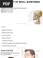 Osteology of Skull & Vertebral Column