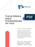 Curso Básico para Transmisiones en Vivo