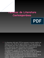 Técnicas de Literatura Contemporánea