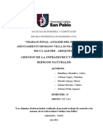 Trabajo Final: Análisis Del Peligro Asentamiento Humano Villa Ecológica - Alto Selva Alegre - Arequipa