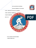 Universidad Mariano Galvez de Guatemal Licenciatura en Ciencias Juridicas Y Sociales Licda. Curso: Derecho Ambiental Cuarto Semestre Seccio "A"