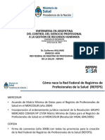 Enfermeria en Argentina Del Control Del Ejercicio Profesional A La Gestion de Recursos Humanos