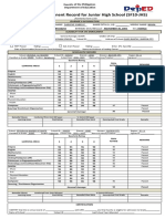 Learner Permanent Record For Junior High School (SF10-JHS)