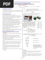 Learner's Activity Sheet (LAS) in GENERAL PHYSICS 2: Capacitance and Dielectrics