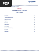 Principal Root of A Number