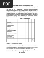 Group Assessment Mark Sheet