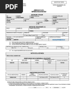 Ministerio de Defensa: Anexo Iii It 17/11 Impreso Solicitud RLM Datos Del Titular