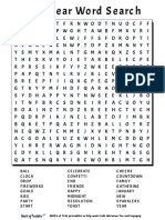 New Year Word Search