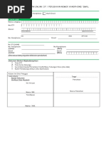 Form Pengajuan Unlink Cif / Perubahan Nomor Handphone/ Email