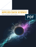 Applied Data Science: Professional Certificate Programme in