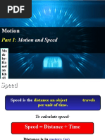 Motion and Speed