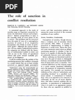 Lasswell1967 - The Role of Sanction in Conflict Resolution