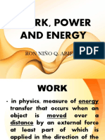 Work Power and Energy