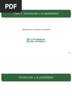 Clase 3: Introducci On A La Probabilidad: Jaime Mosquera