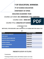 3 in 1 Presentation On Methods, Procedures and Concepts of Human Motion Analysis