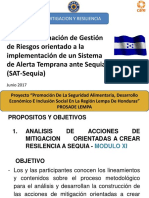 Curso de Formación de Gestión de Riesgos Orientado A La Implementación de Un Sistema de Alerta Temprana Ante Sequia (SAT-Sequia)