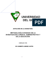 Metodología Avanzada de La Investigación