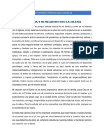 Ensayo Acerca de La Familia y La Relacion Con La Iglesia