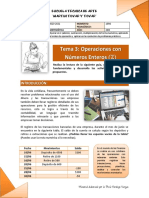 Tema 3 - Operaciones Con Números Enteros