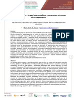 As Leis 10.639 e 11.645 Na Prática Educacional Do Ensino Básico Brasileiro.