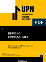 Derecho Empresarial I - Semana 01