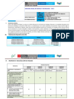 Programacion Anual de Ciencia Y Tecnologia - 2023