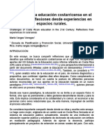 Desafios de La Educacion Costarricense en El Siglo Xxi