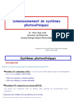 Dimensionnement de Systèmes Photovoltaïques