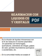 1er - Sem. Reanimación Con Líq. Coloides y Cristaloides