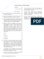 Lista de Exercícios - Método Científico: Realize - Tutoria Educacional © Todos Os Direitos Reservados