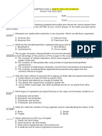 (Updated) SECOND QUARTER EXAM in Earth and Life Science