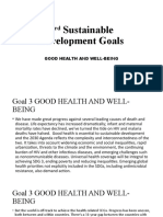 3 Sustainable Development Goals: Good Health and Well-Being